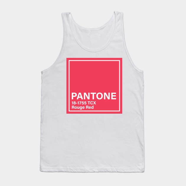 pantone 18-1755 TCX Rouge Red Tank Top by princessmi-com